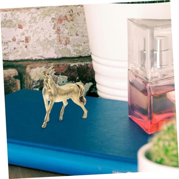 Feng Shui Horse Statue Brass Material Long-Lasting Home Decor Horse - Picture 6 of 7